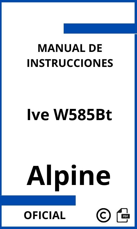 Alpine Ive W585Bt Manual de Instrucciones