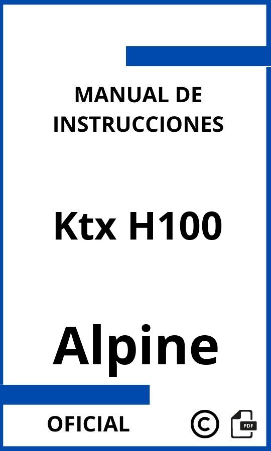 Alpine Ktx H100 Manual
