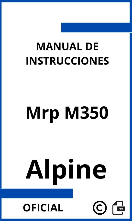 Alpine Mrp M350 Manual de Instrucciones
