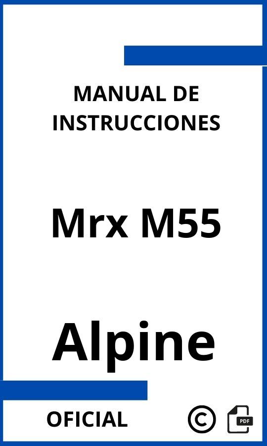 Manual con instrucciones Alpine Mrx M55