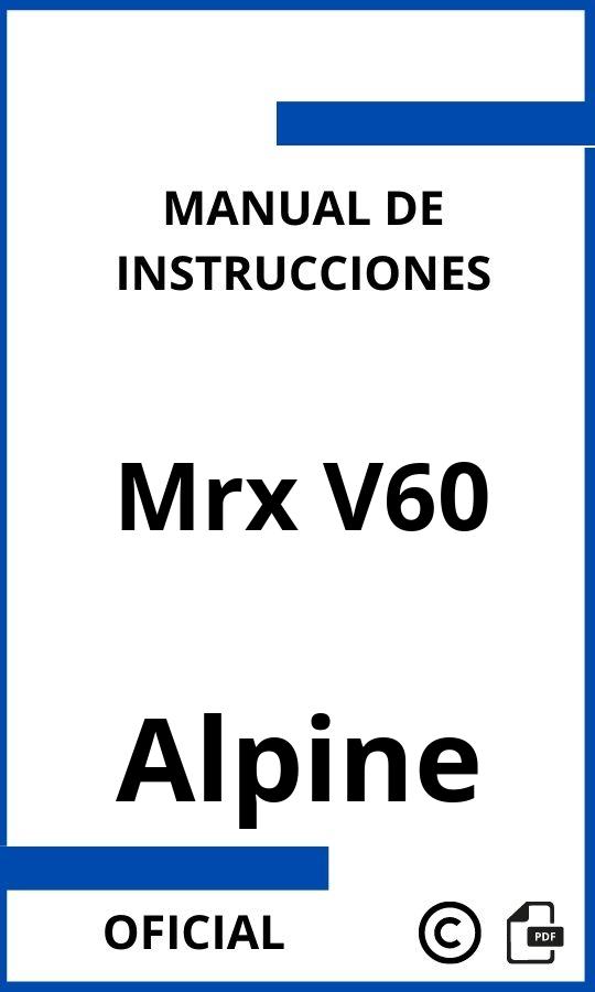 Manual de Instrucciones Alpine Mrx V60