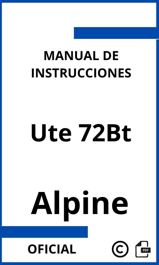 Manual de Instrucciones Alpine Ute 72Bt