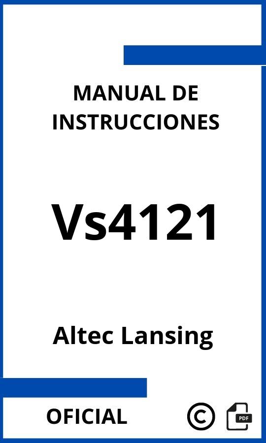 Altec Lansing Vs4121 Manual de Instrucciones