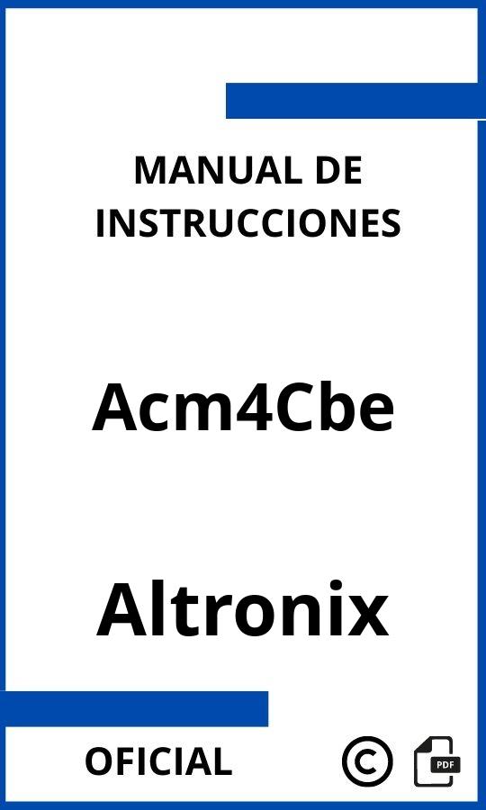 Manual de instrucciones Altronix Acm4Cbe