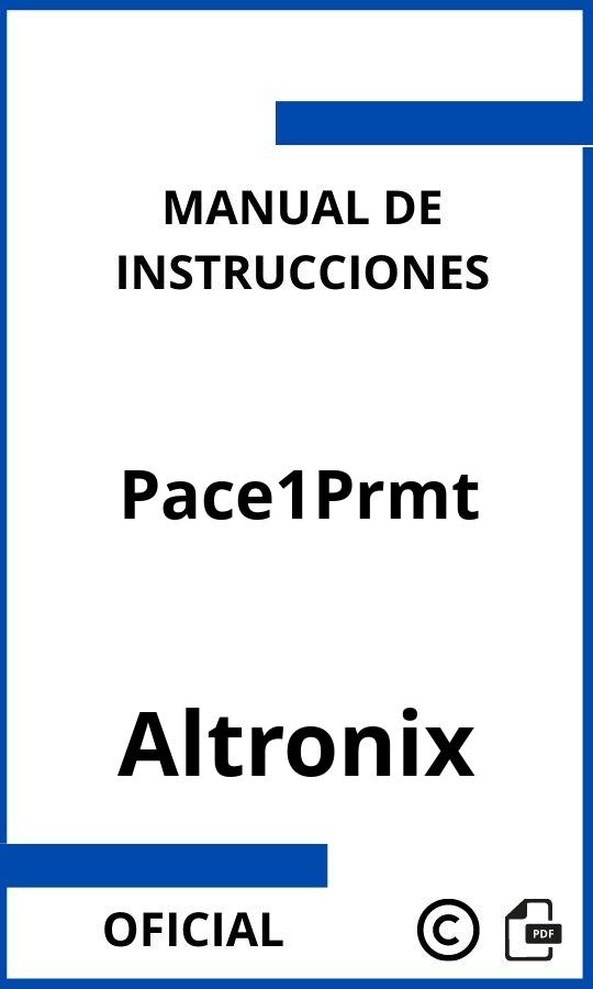 Manual de Instrucciones Altronix Pace1Prmt
