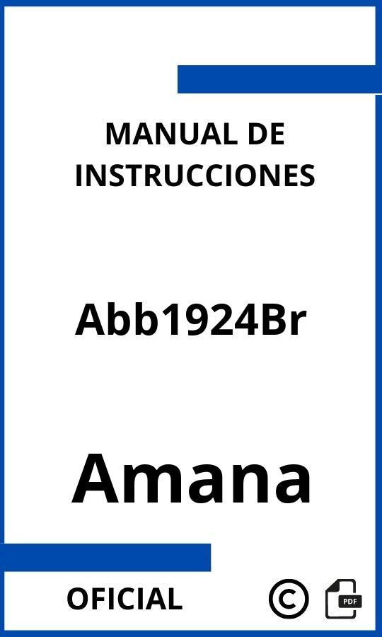 Amana Abb1924Br Manual