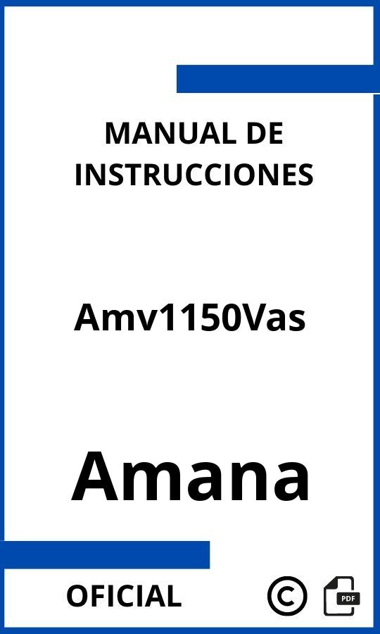 Amana Amv1150Vas Manual con instrucciones