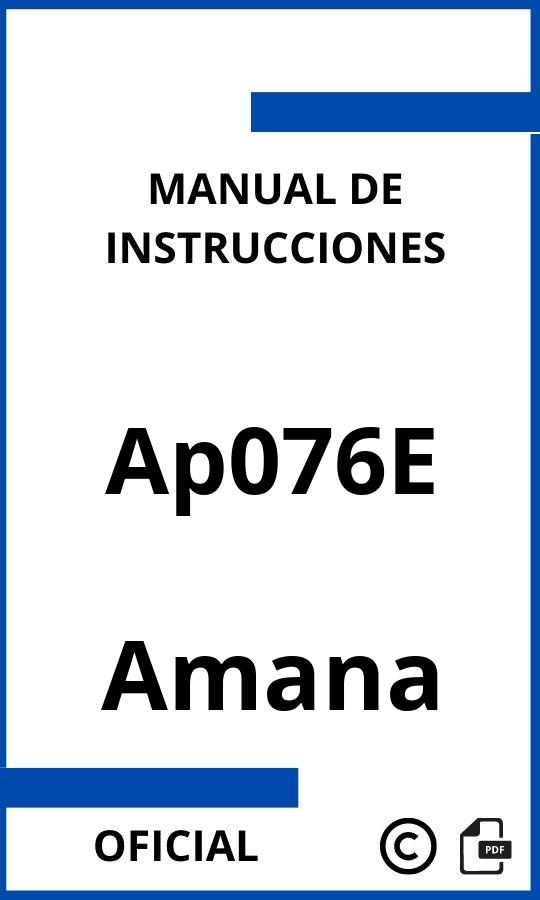 Instrucciones de Amana Ap076E