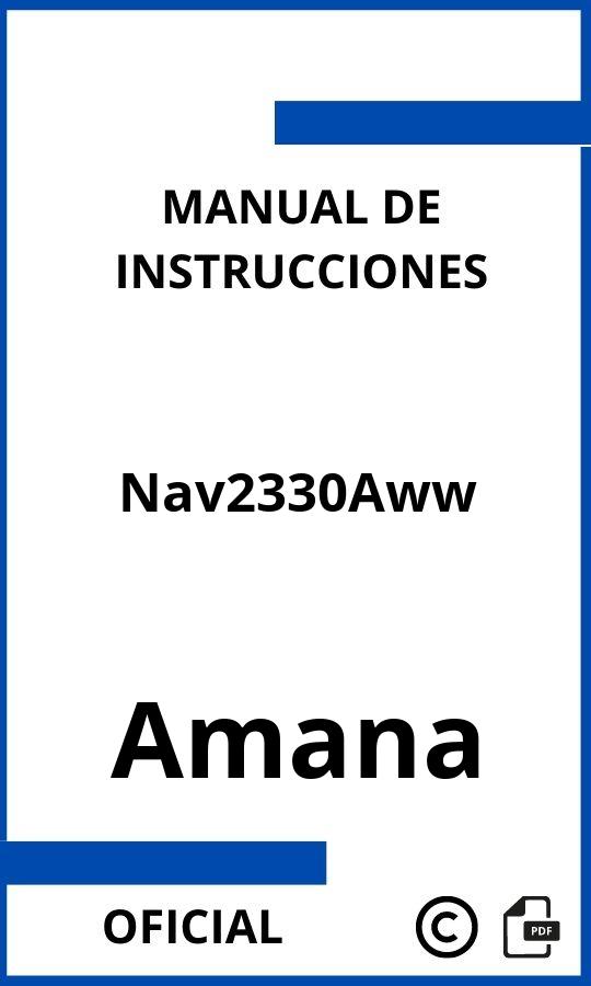 Manual de instrucciones Amana Nav2330Aww