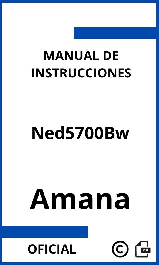Manual de instrucciones Amana Ned5700Bw