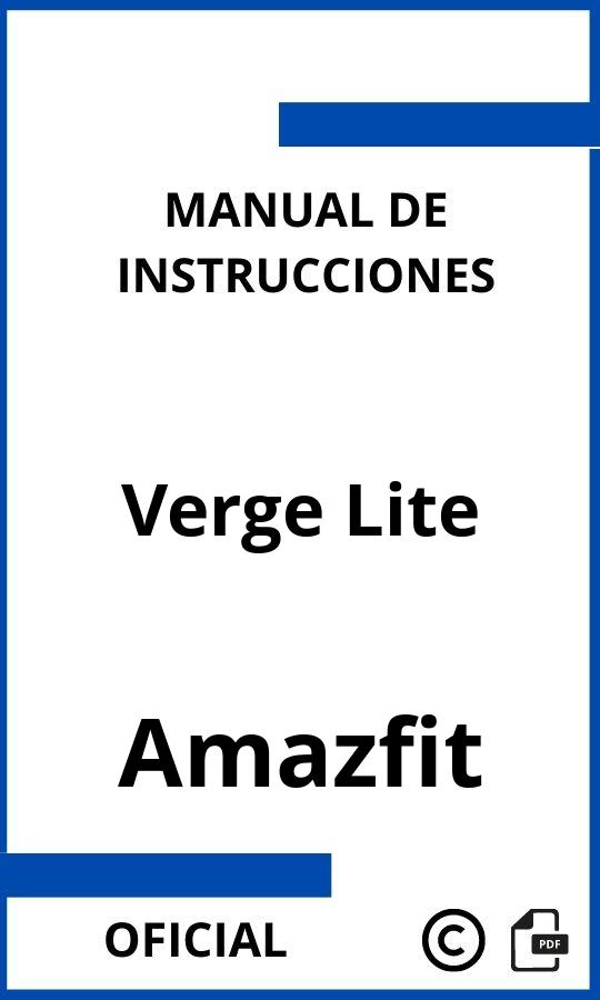 Amazfit Verge Lite Manual de Instrucciones