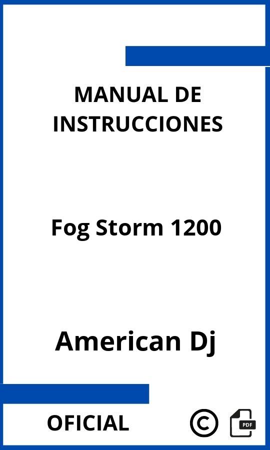 Manual con instrucciones American Dj Fog Storm 1200