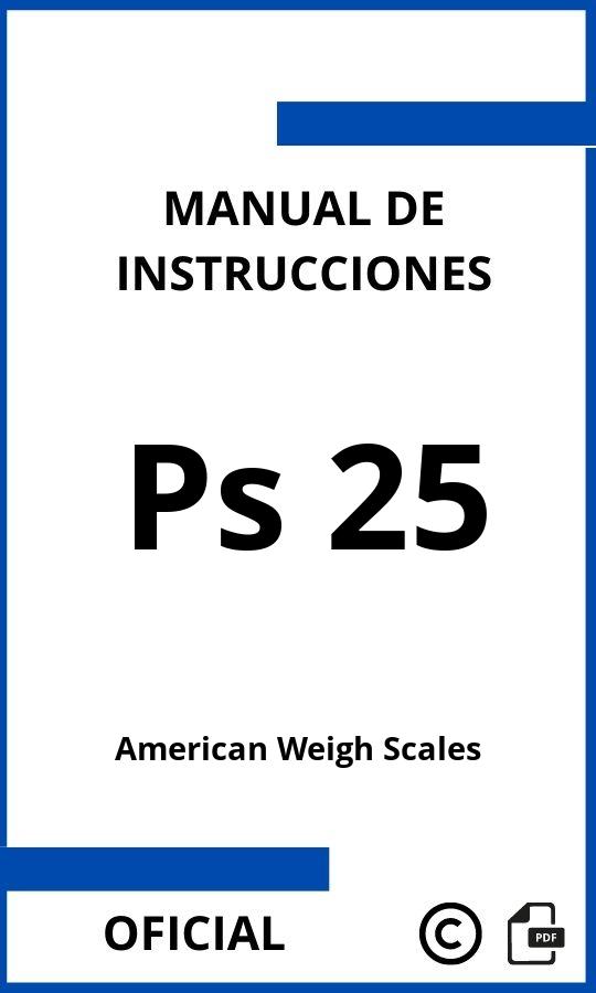 American Weigh Scales Ps 25 Manual