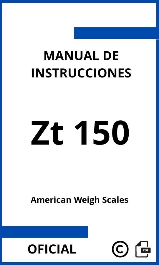 American Weigh Scales Zt 150 Manual