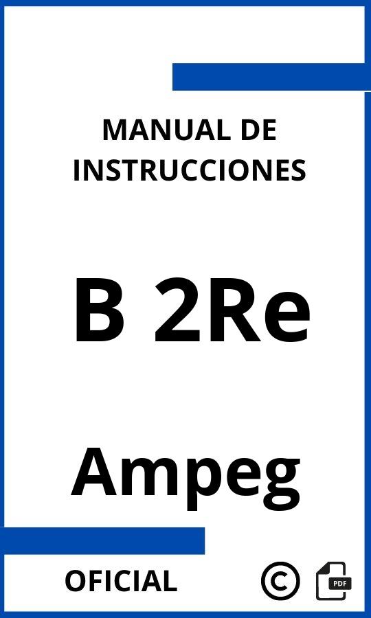 Ampeg B 2Re Instrucciones 】2024