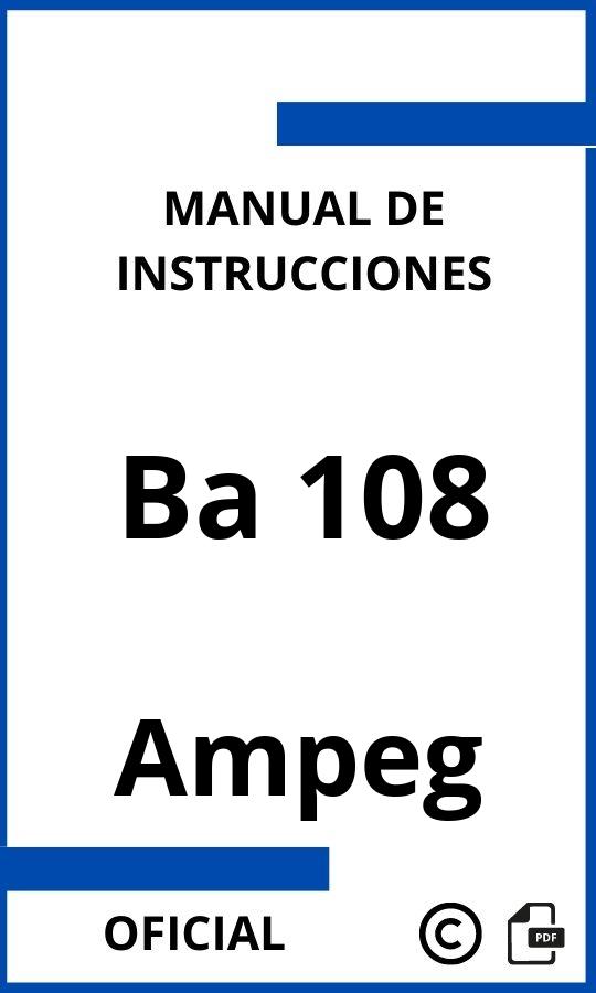 Instrucciones de Ampeg Ba 108