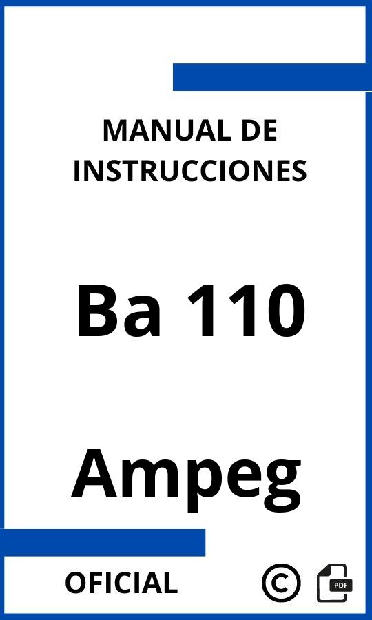 Manual de Instrucciones Ampeg Ba 110