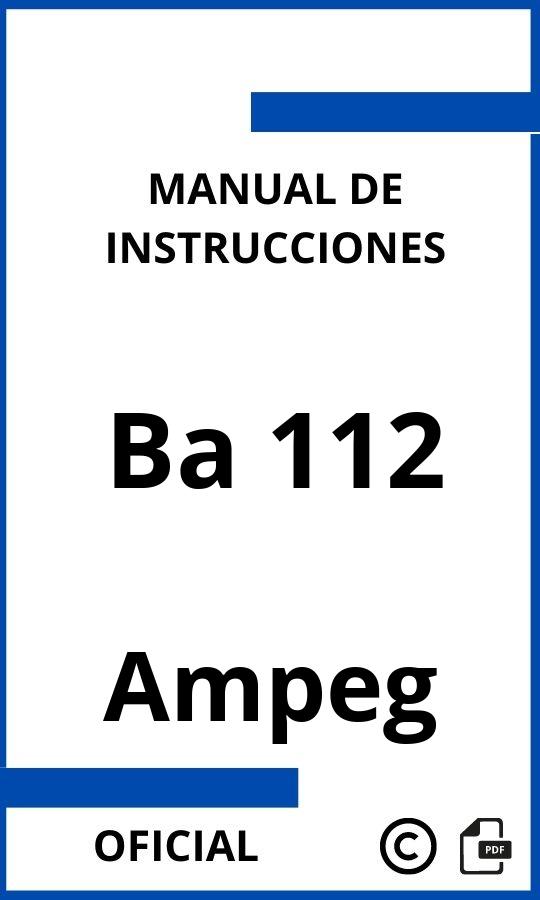 Ampeg Ba 112 Manual de Instrucciones