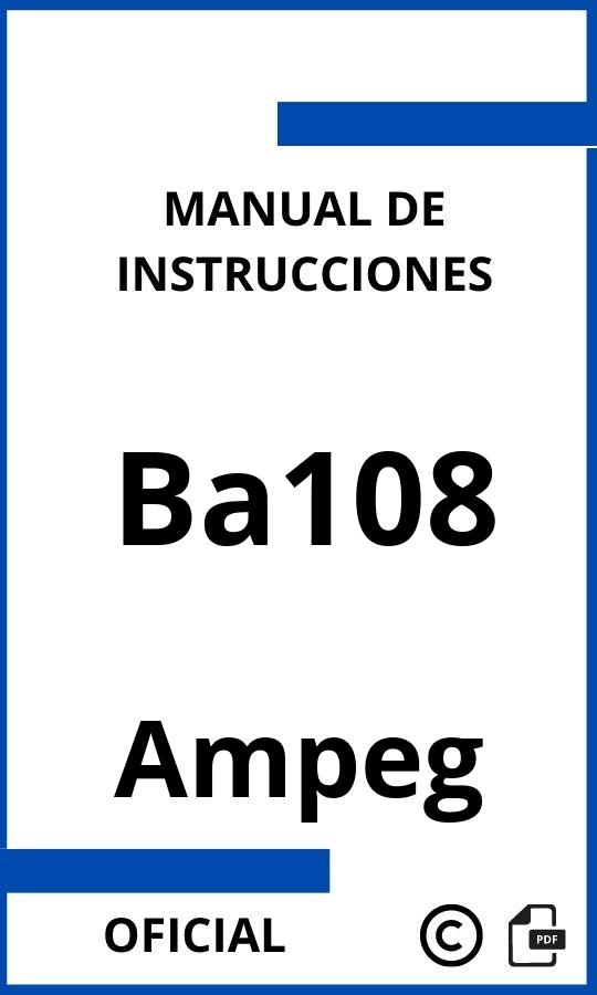 Ampeg Ba108 Manual de Instrucciones