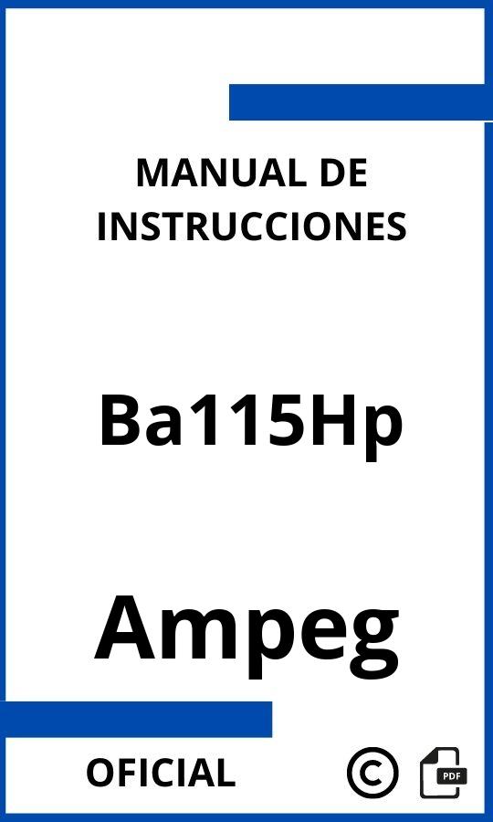 Manual de instrucciones Ampeg Ba115Hp