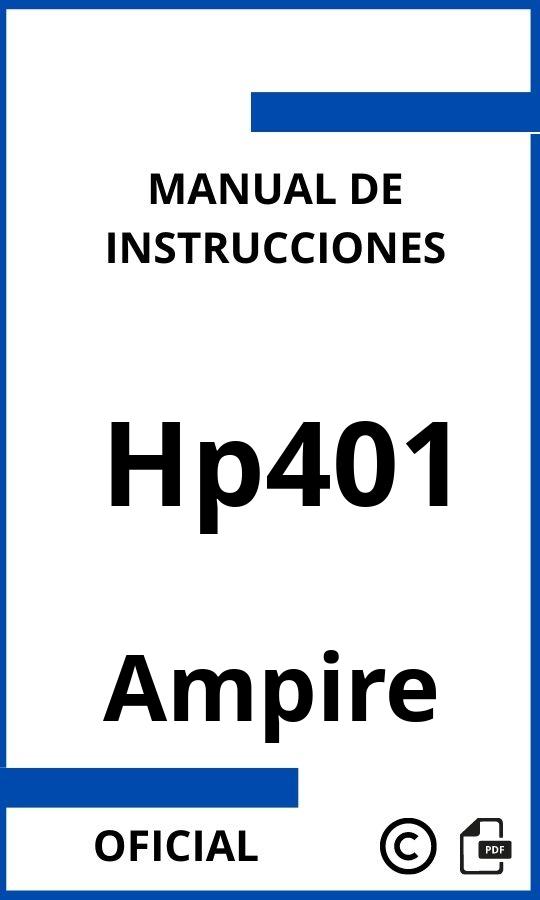 Manual con instrucciones Ampire Hp401