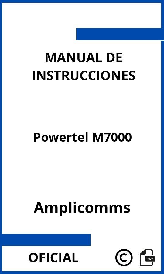 Manual de instrucciones Amplicomms Powertel M7000