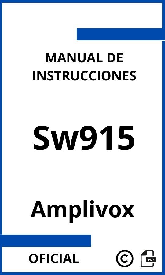 Manual de Instrucciones Amplivox Sw915