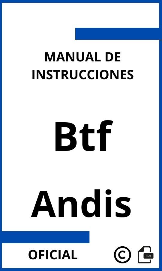 Manual de instrucciones Andis Btf