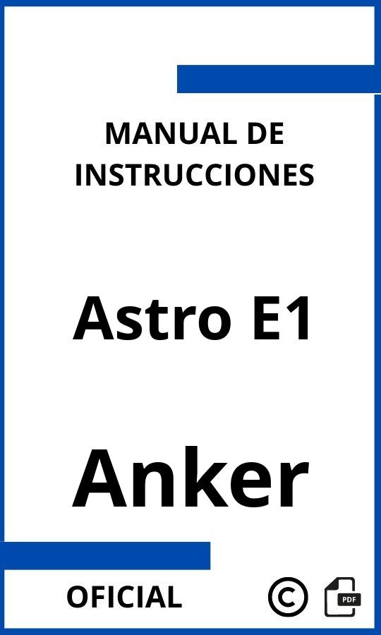 Anker Astro E1 Manual con instrucciones