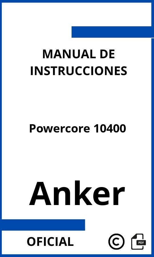 Anker Powercore 10400 Manual con instrucciones