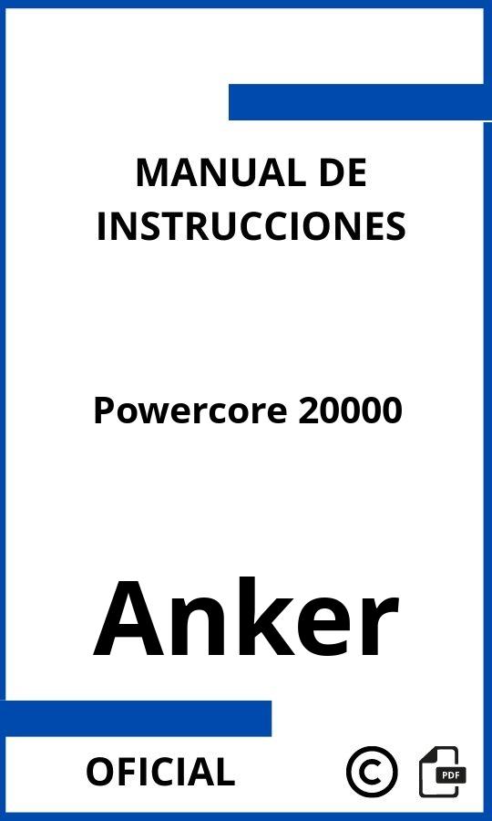 Anker Powercore 20000 Manual de Instrucciones