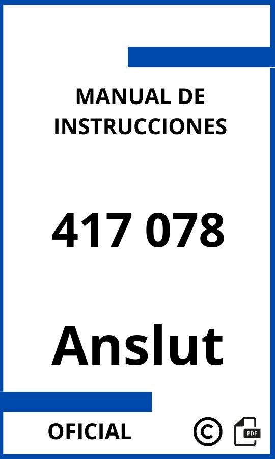 Anslut 417 078 Manual