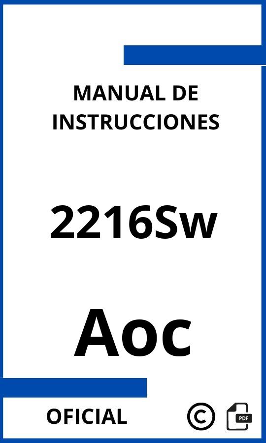 Manual con instrucciones Aoc 2216Sw