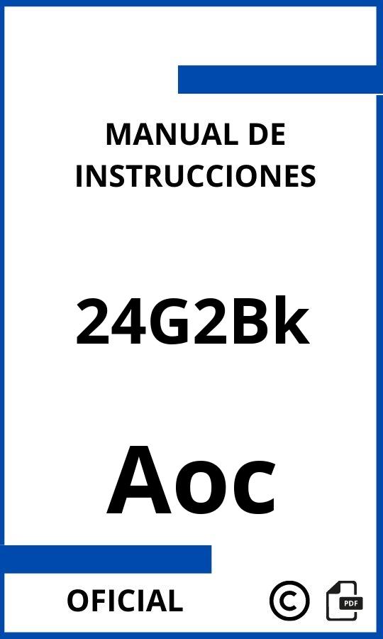 Instrucciones de Aoc 24G2Bk