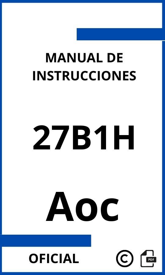 Aoc 27B1H Instrucciones