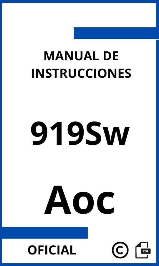 Manual con instrucciones Aoc 919Sw