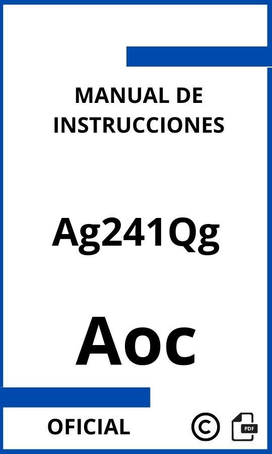 Manual de Instrucciones Aoc Ag241Qg