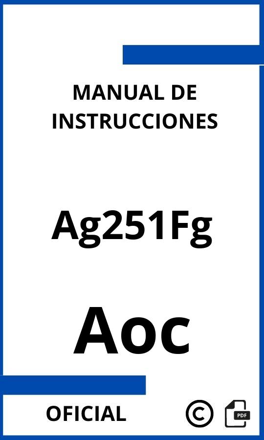 Aoc Ag251Fg Manual con instrucciones