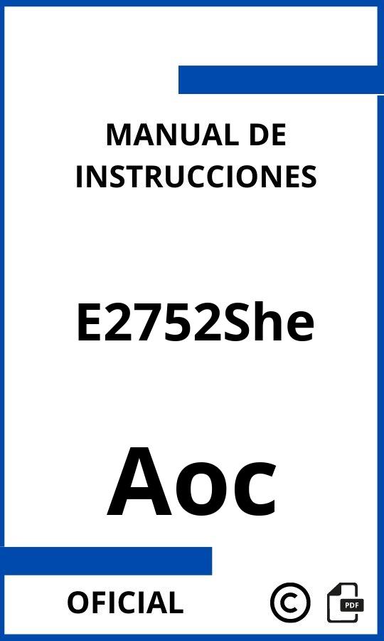 Aoc E2752She Manual con instrucciones