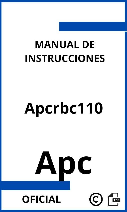 Apc Apcrbc110 Manual de Instrucciones