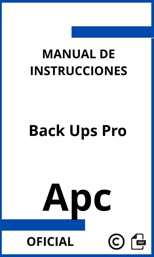 Instrucciones de Apc Back Ups Pro