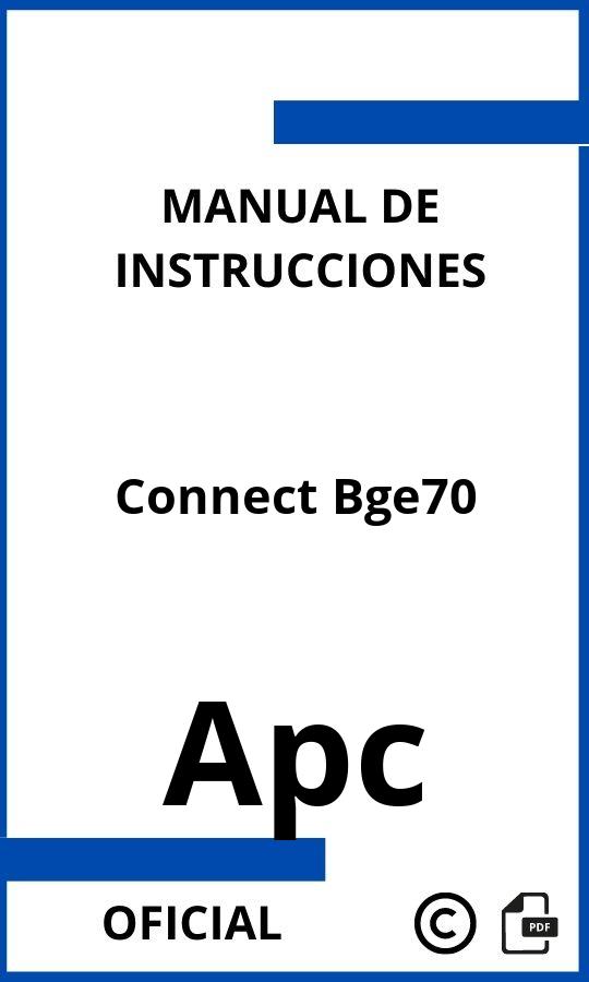 Manual con instrucciones Apc Connect Bge70