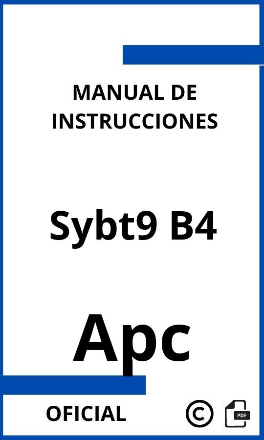 Apc Sybt9 B4 Manual