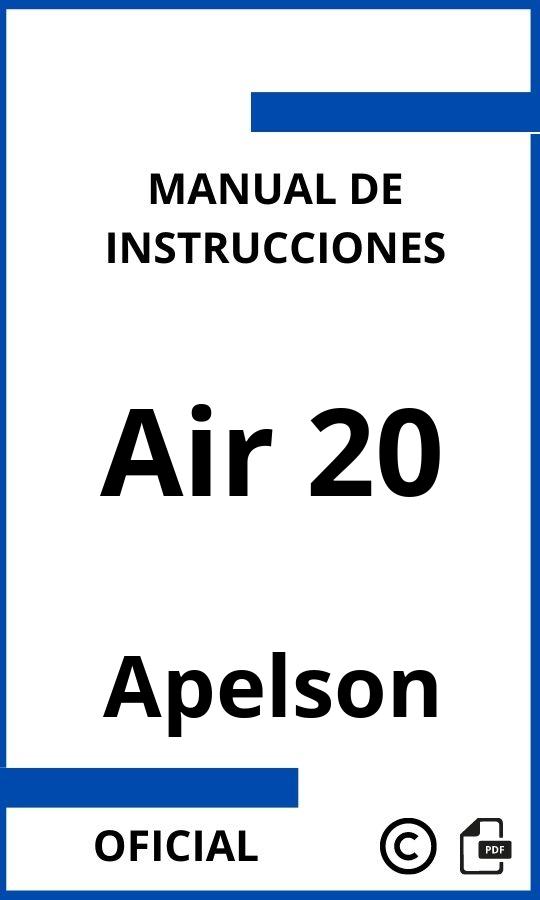 Instrucciones de Apelson Air 20