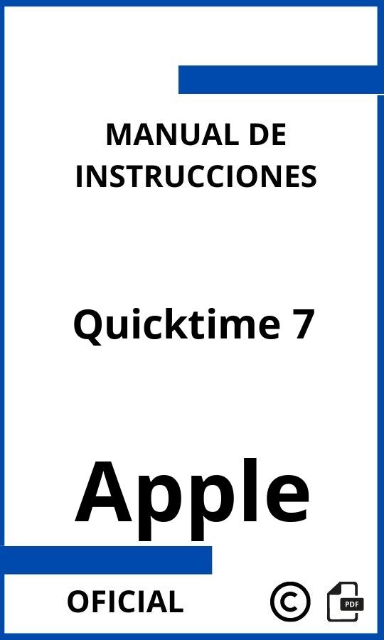 Manual de instrucciones Apple Quicktime 7 