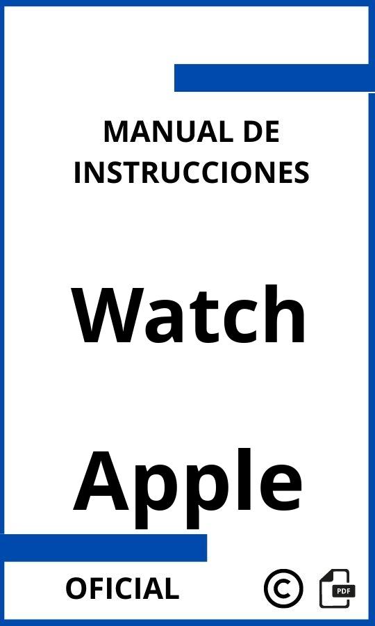 Manual con instrucciones Apple Watch