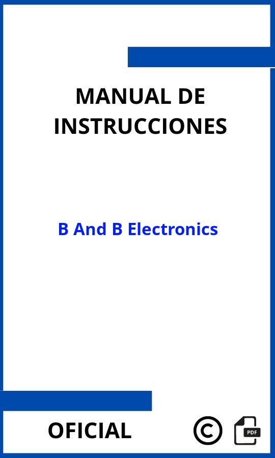 B And B Electronics Instrucciones PDF