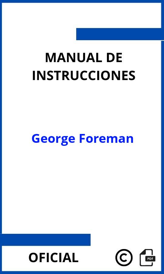 Manuales de Instrucciones George Foreman PDF