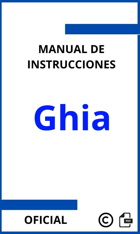 Ghia Manuales de Instrucciones PDF