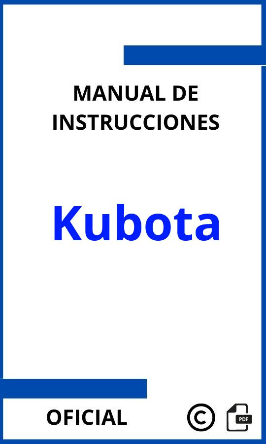 Kubota Manuales de Instrucciones PDF